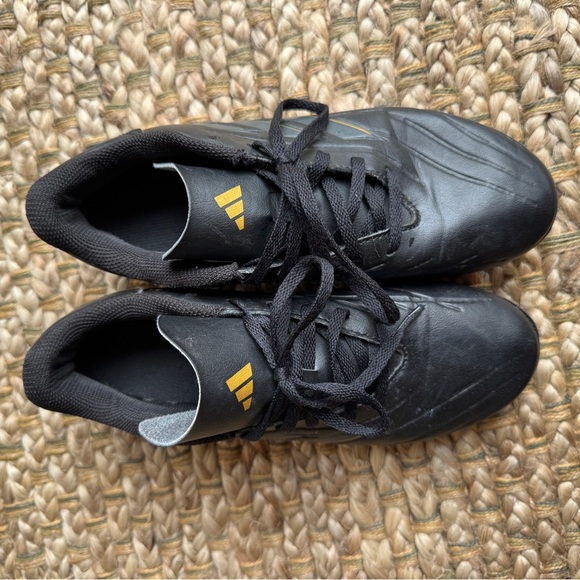 Adidas Black Cora Pure Men’s Soccer Cleats Size 7 – Firm Ground Football Shoes - Picture 2 of 9